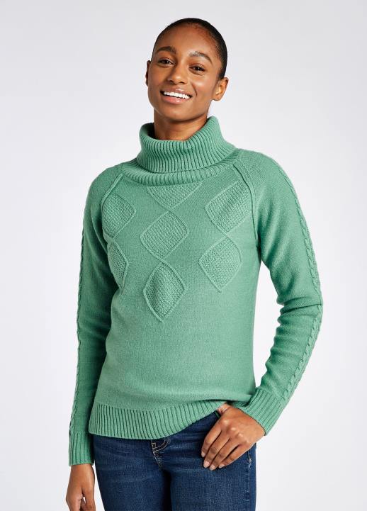 628F704 vêtements pomme sauvage Dubarry femmes belleek - pull épais à col roulé