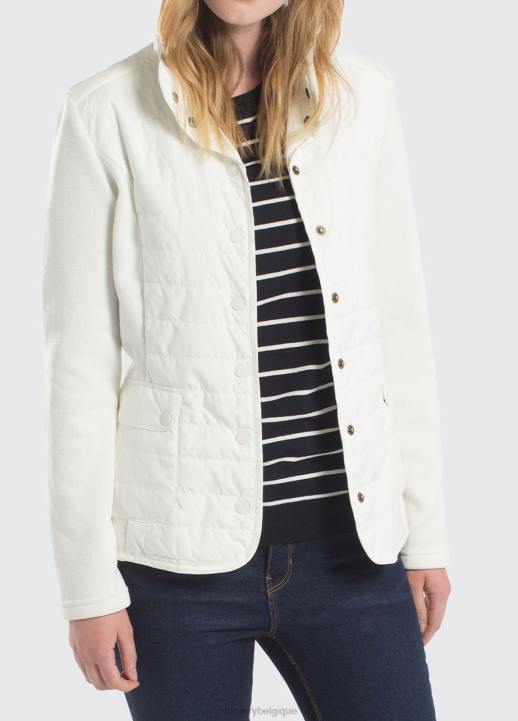 628F713 vêtements voile blanche Dubarry femmes veste en éponge
