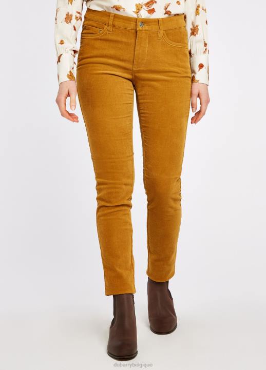 628F715 vêtements moutarde Dubarry femmes jean chèvrefeuille
