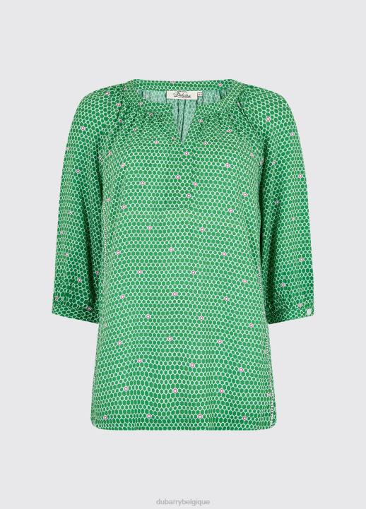 628F721 vêtements vert kelly Dubarry femmes dessus de chicouté