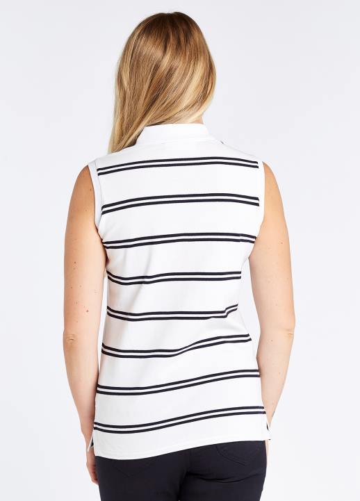 628F723 vêtements blanc Dubarry femmes top sans manches mohill