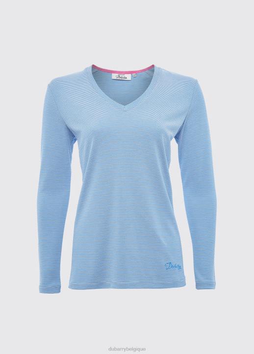 628F728 vêtements bleu Dubarry femmes haut à manches longues portumna