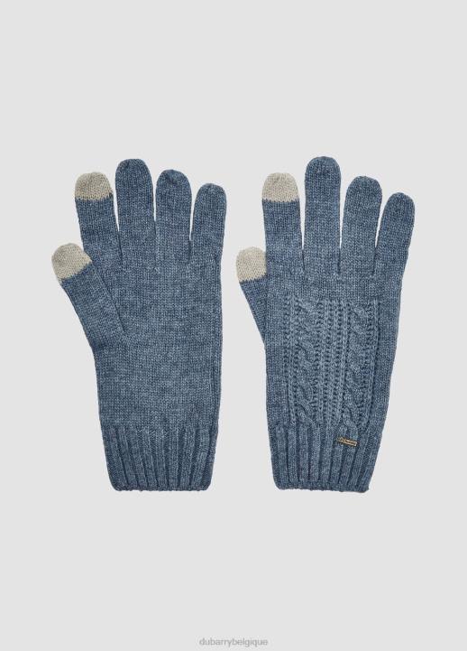 628F738 accessoires bleu ardoise Dubarry femmes gants tricotés tory