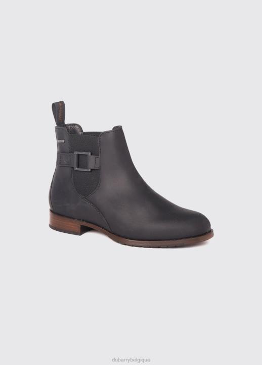 628F745 chaussure noir Dubarry femmes botte à semelle en cuir monaghan