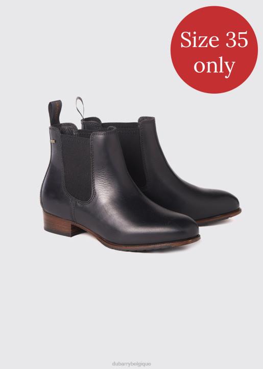 628F748 chaussure noir Dubarry femmes botte à semelle en cuir de liège