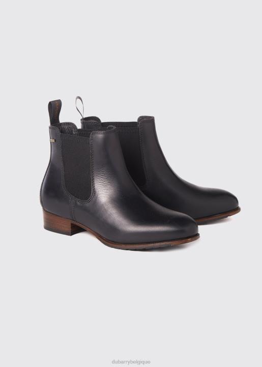 628F748 chaussure noir Dubarry femmes botte à semelle en cuir de liège