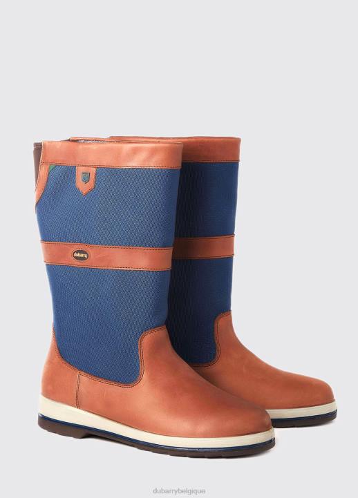 628F75 chaussure bleu marine/marron Dubarry femmes botte de voile extrafit shamrock