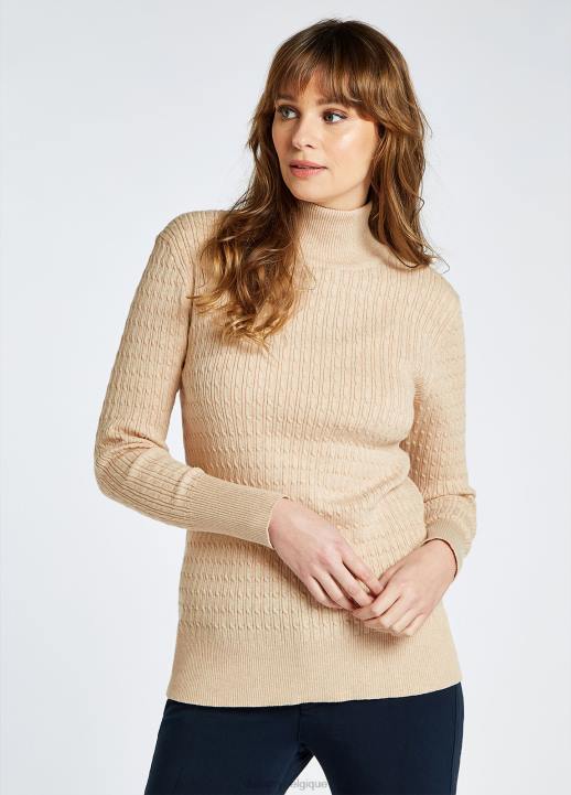 628F761 vêtements huître Dubarry femmes hacketstown pull à col cheminée