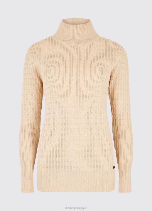 628F761 vêtements huître Dubarry femmes hacketstown pull à col cheminée