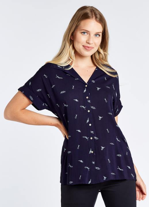 628F767 vêtements marine Dubarry femmes chemise héron