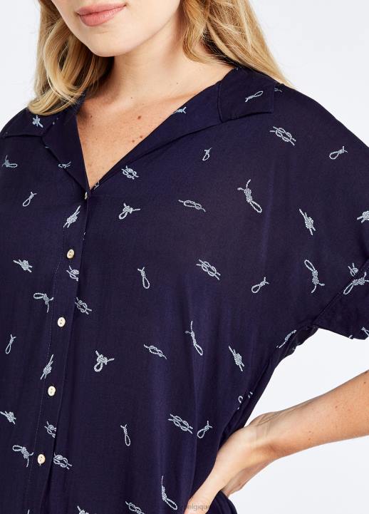 628F767 vêtements marine Dubarry femmes chemise héron