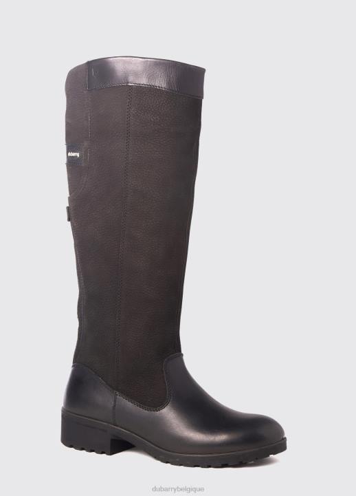 628F77 chaussure noir Dubarry femmes botte de campagne clare