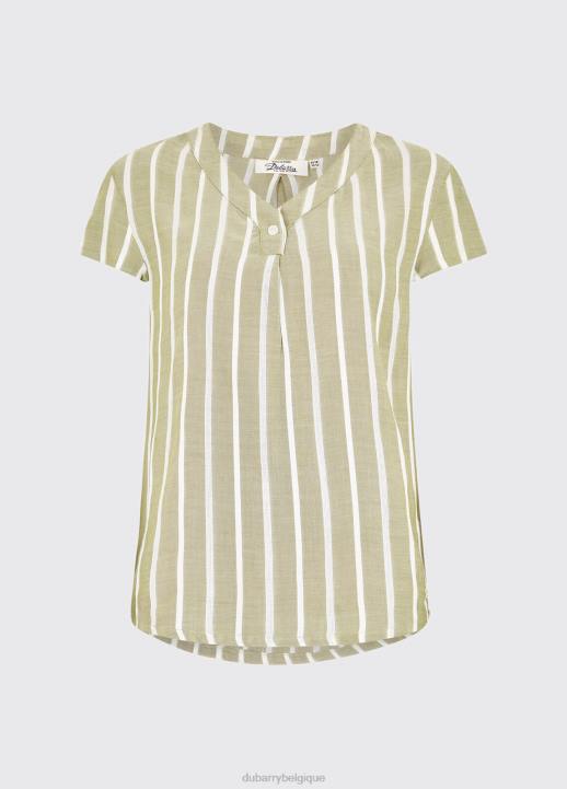 628F797 vêtements kaki Dubarry femmes chemise gardénia