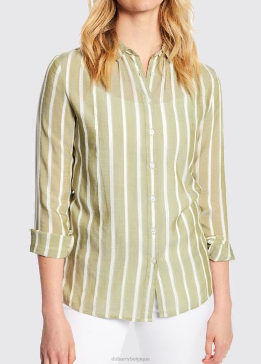 628F798 vêtements kaki Dubarry femmes chemise violette