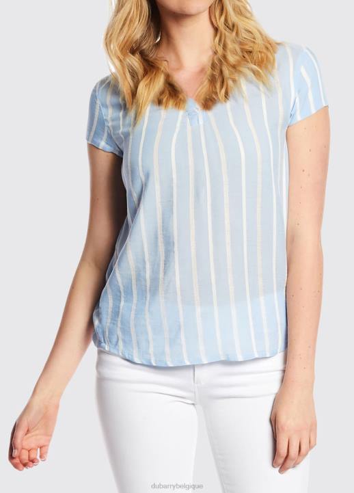 628F800 vêtements bleu pâle Dubarry femmes chemise gardénia