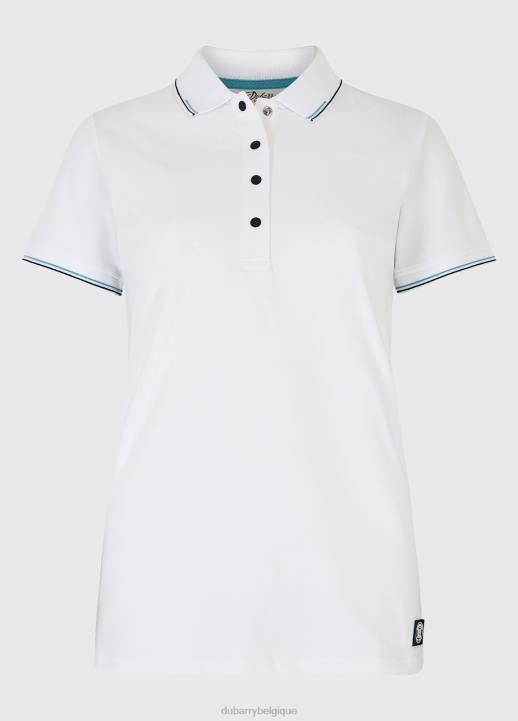628F807 vêtements blanc Dubarry femmes polo bagenalstown