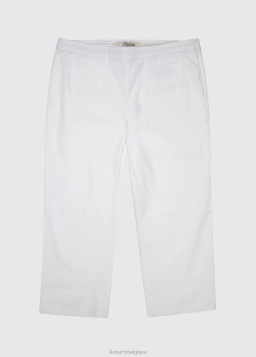 628F824 vêtements blanc Dubarry femmes pantalon court bluebell