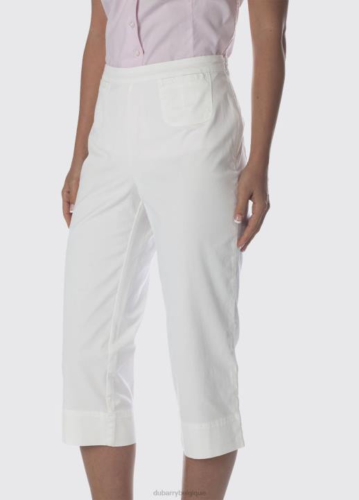 628F824 vêtements blanc Dubarry femmes pantalon court bluebell