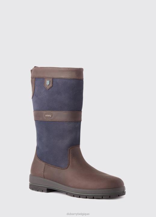 628F83 chaussure bleu marine/marron Dubarry femmes botte de campagne Kildare