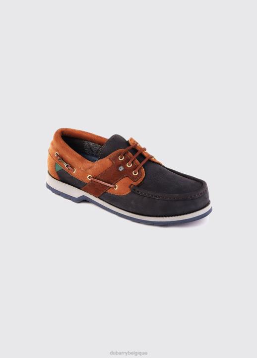 628F856 chaussure bleu marine/marron Dubarry Hommes chaussure de pont clipper