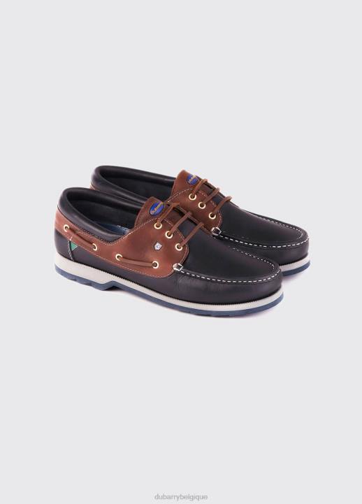 628F864 chaussure bleu marine/marron Dubarry Hommes pont de commandant