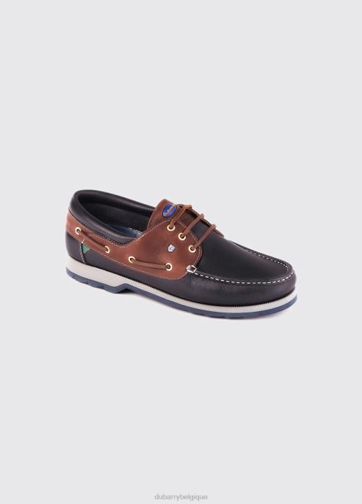 628F864 chaussure bleu marine/marron Dubarry Hommes pont de commandant