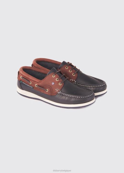 628F880 chaussure bleu marine/marron Dubarry Hommes chaussure de pont Commodore XLT