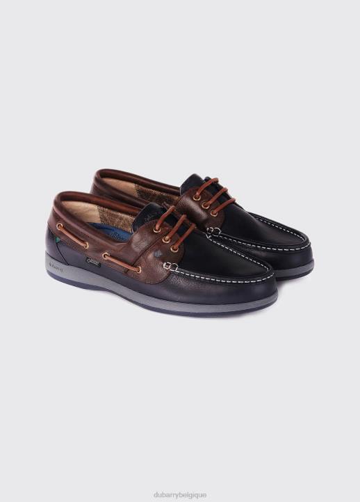 628F897 chaussure bleu marine/marron Dubarry Hommes mocassin marin