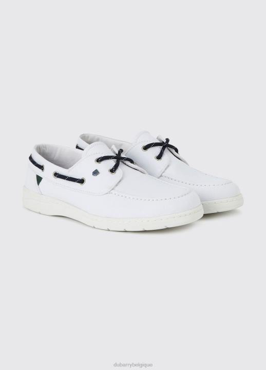628F92 chaussure blanc Dubarry femmes chaussure pont en toile biarritz