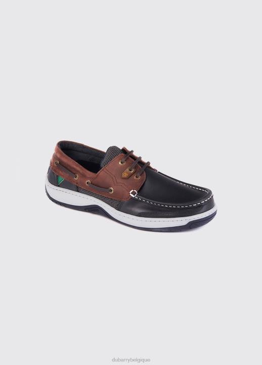 628F920 chaussure bleu marine/marron Dubarry Hommes chaussure de pont de régate