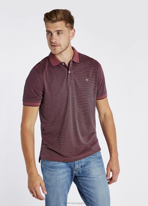 628F947 vêtements rubis Dubarry Hommes polo rayé Mullaghmore