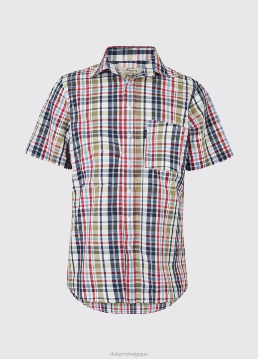 628F957 vêtements bleu marine multicolore Dubarry Hommes chemise myrtille