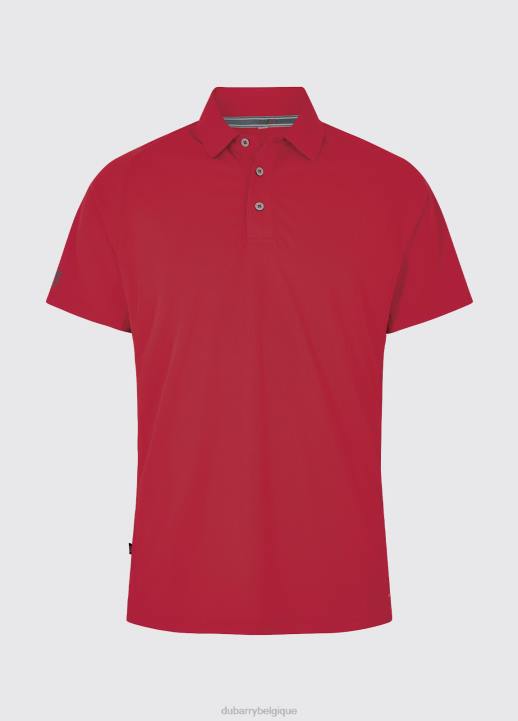 628F958 vêtements rouge Dubarry Hommes polo technique menton