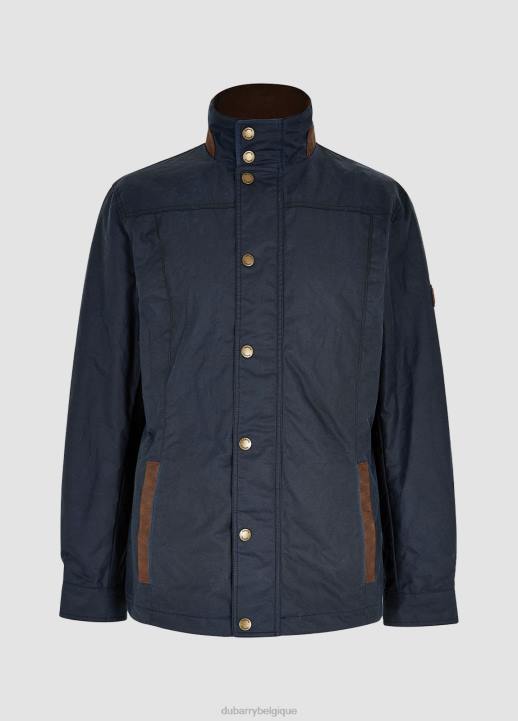 628F966 vêtements océan bleu Dubarry Hommes veste de cire de Carrickfergus