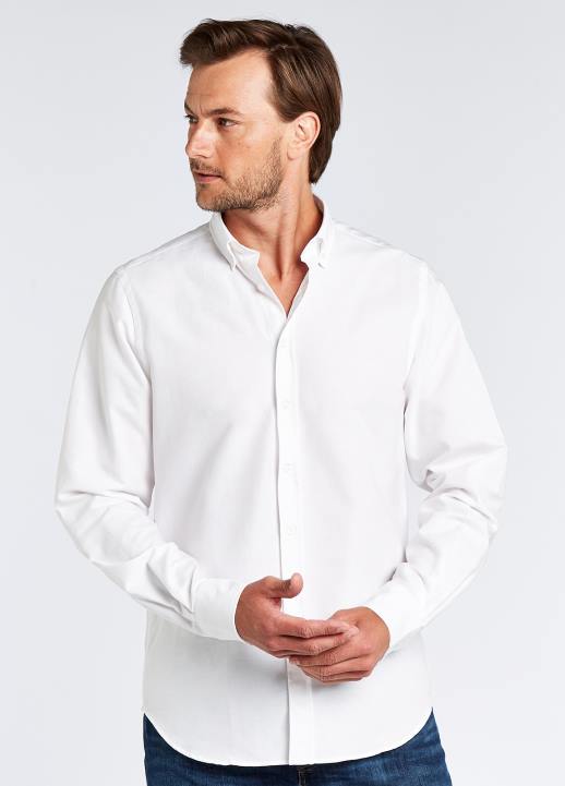 628F972 vêtements blanc Dubarry Hommes chemise oxford Castlecove