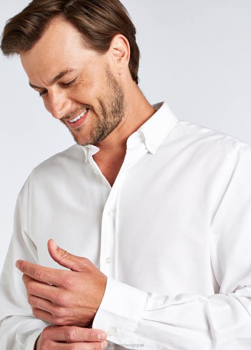 628F972 vêtements blanc Dubarry Hommes chemise oxford Castlecove