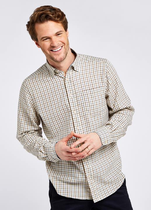 628F980 vêtements bleu ardoise Dubarry Hommes chemise à carreaux connell tattersall