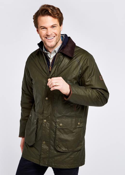 628F982 vêtements pin Dubarry Hommes veste wax brunswick