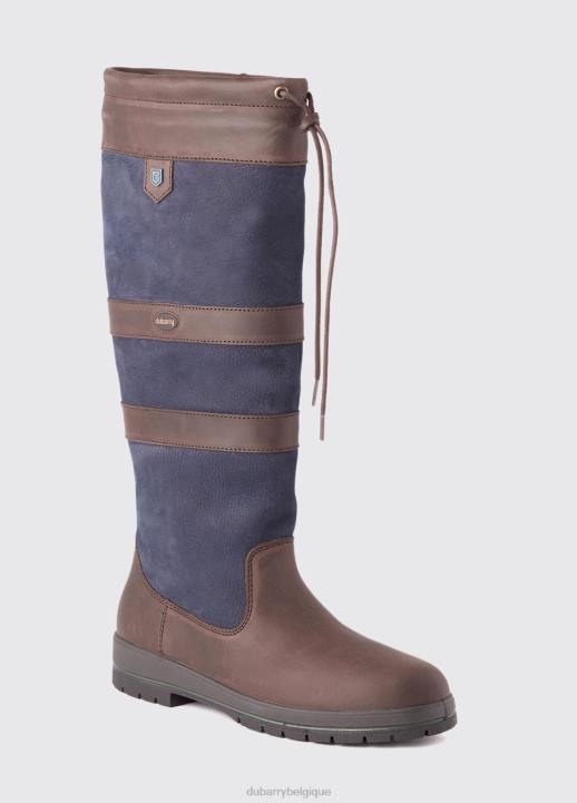 628F99 chaussure bleu marine/marron Dubarry femmes botte de campagne galway slimfit