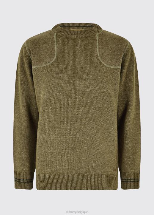 628F991 vêtements vert sombre Dubarry Hommes pull à col rond clarinbridge