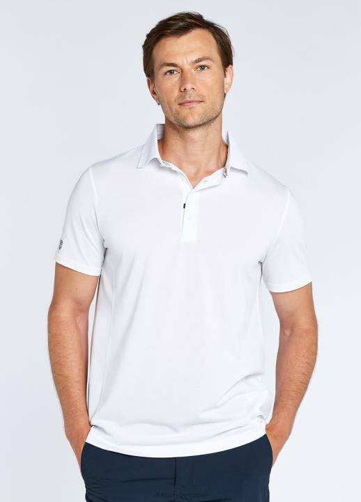 628F998 vêtements blanc Dubarry Hommes polo à manches courtes sorrente