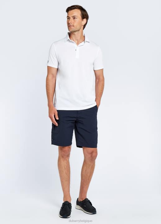628F998 vêtements blanc Dubarry Hommes polo à manches courtes sorrente