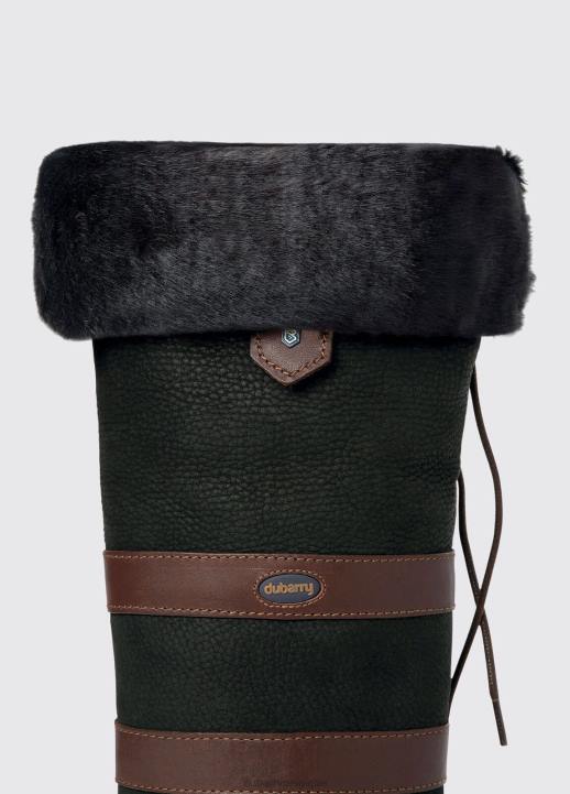 628F437 accessoires noir Dubarry femmes doublures de bottes en fausse fourrure