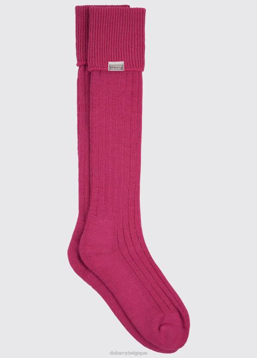 628F379 accessoires rose Dubarry femmes chaussettes en alpaga