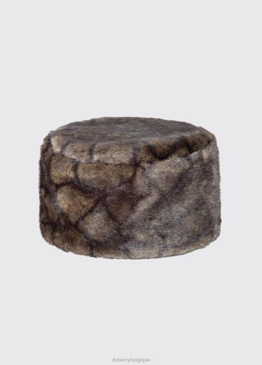 628F571 accessoires wapiti Dubarry femmes chapeau en fausse fourrure avocat
