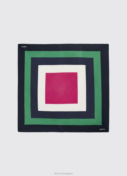 628F343 accessoires marine Dubarry femmes écharpe imprimée carrée ventry