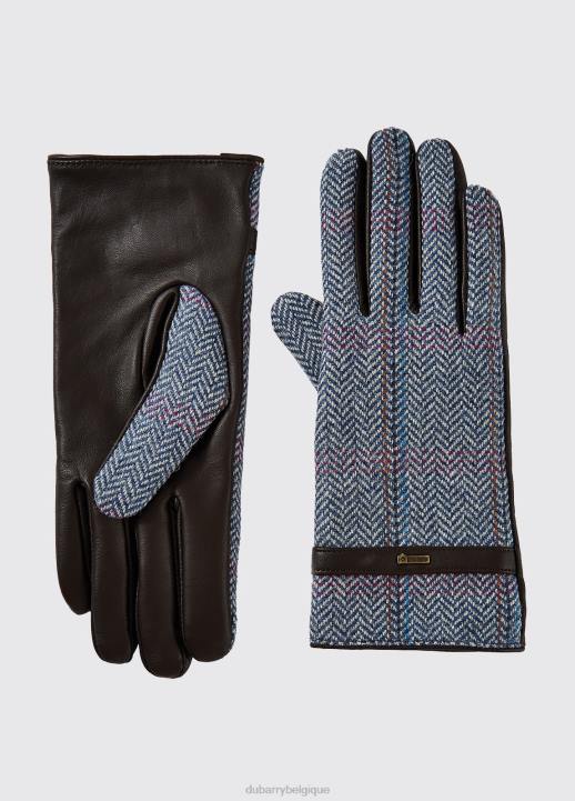 628F418 accessoires brume de jean Dubarry femmes gants en cuir tweed Ballycastle