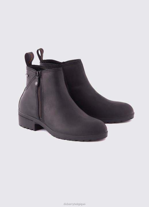 628F524 chaussure noir Dubarry femmes botte en cuir carlow