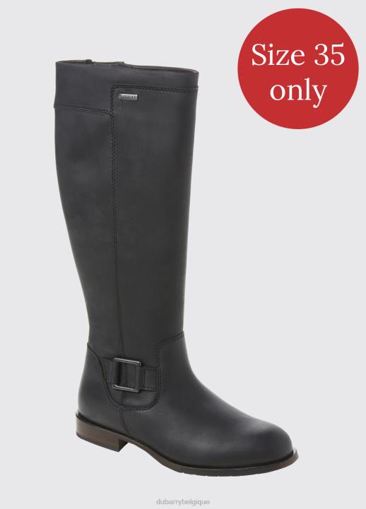 628F687 chaussure noir Dubarry femmes botte à semelle en cuir limerick
