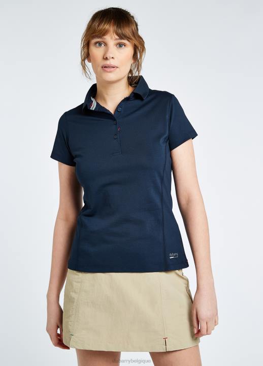 628F294 vêtements marine Dubarry femmes polo manches courtes martinique
